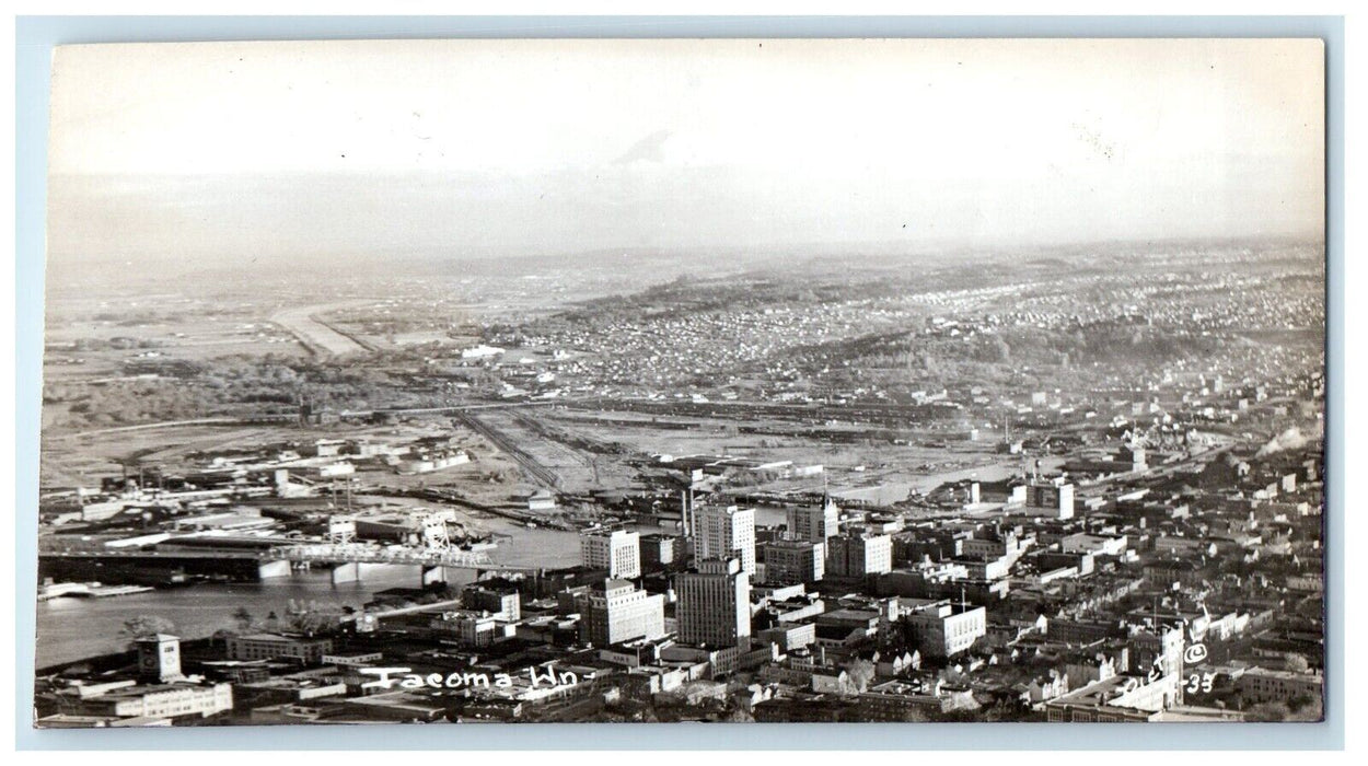 c1910's View Of Mount Rainier Tacoma Washington WA RPPC Photo Vintage Postcard
