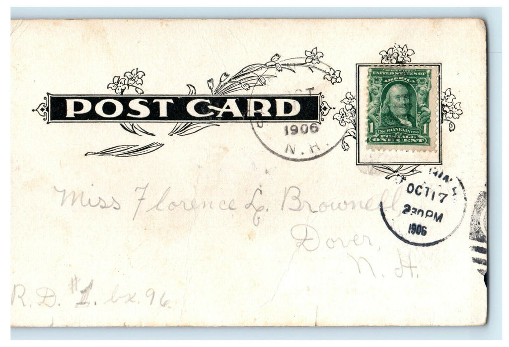 1906 Home of James E. Wentworth, Salmon Falls, New Hampshire NH Postcard