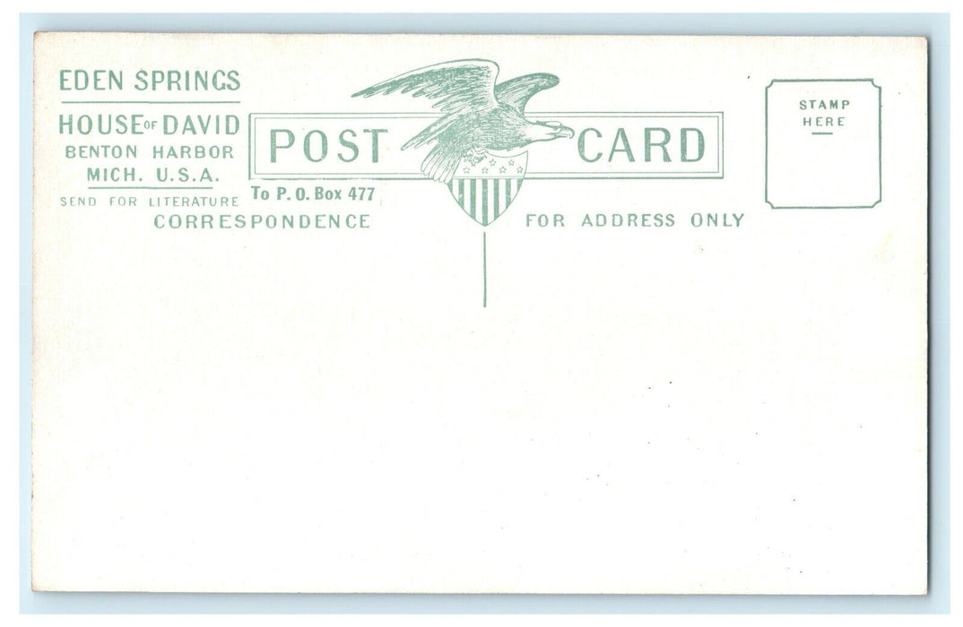 1948 Entrance of House of David Band Benton Harbor, Michigan MI Postcard