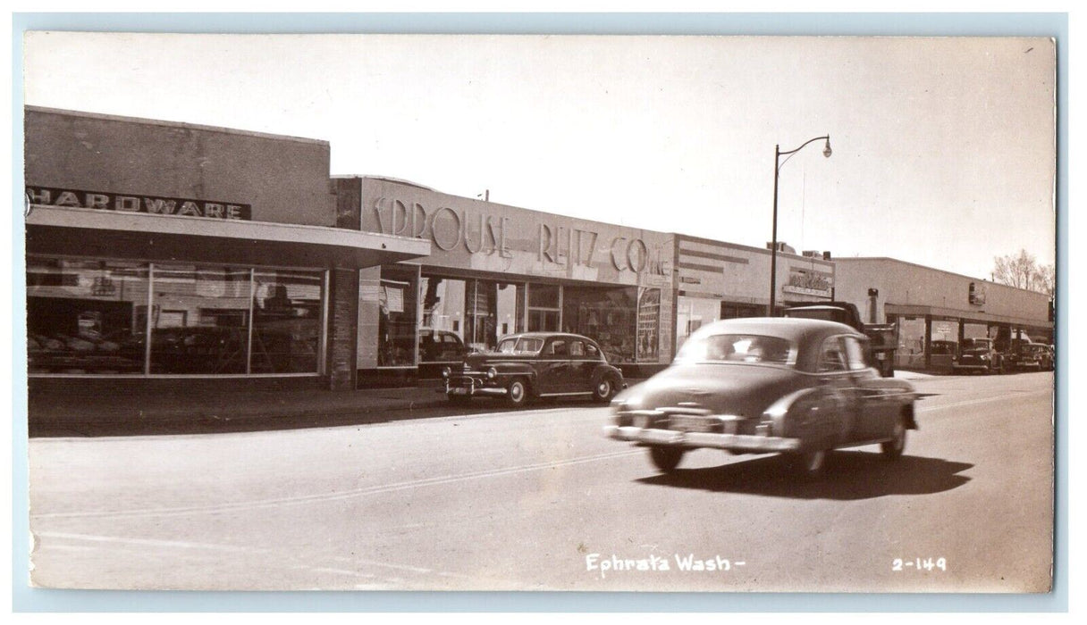 c1940's Street View Cars Ephrata Washington WA RPPC Photo Vintage Postcard