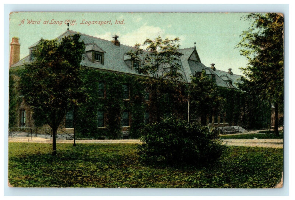 1910 A Ward at Long Cliff, Logansport, Indiana IN Antique Postard