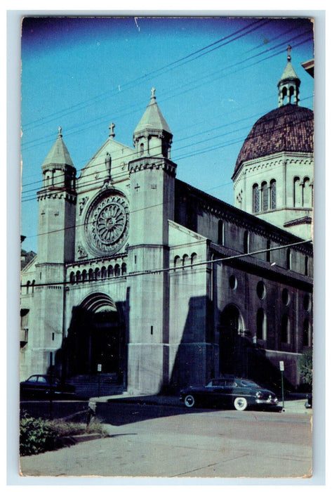 c1950s St. Joseph's Cathedral, Wheeling West Virginia WV Vintage Postcard