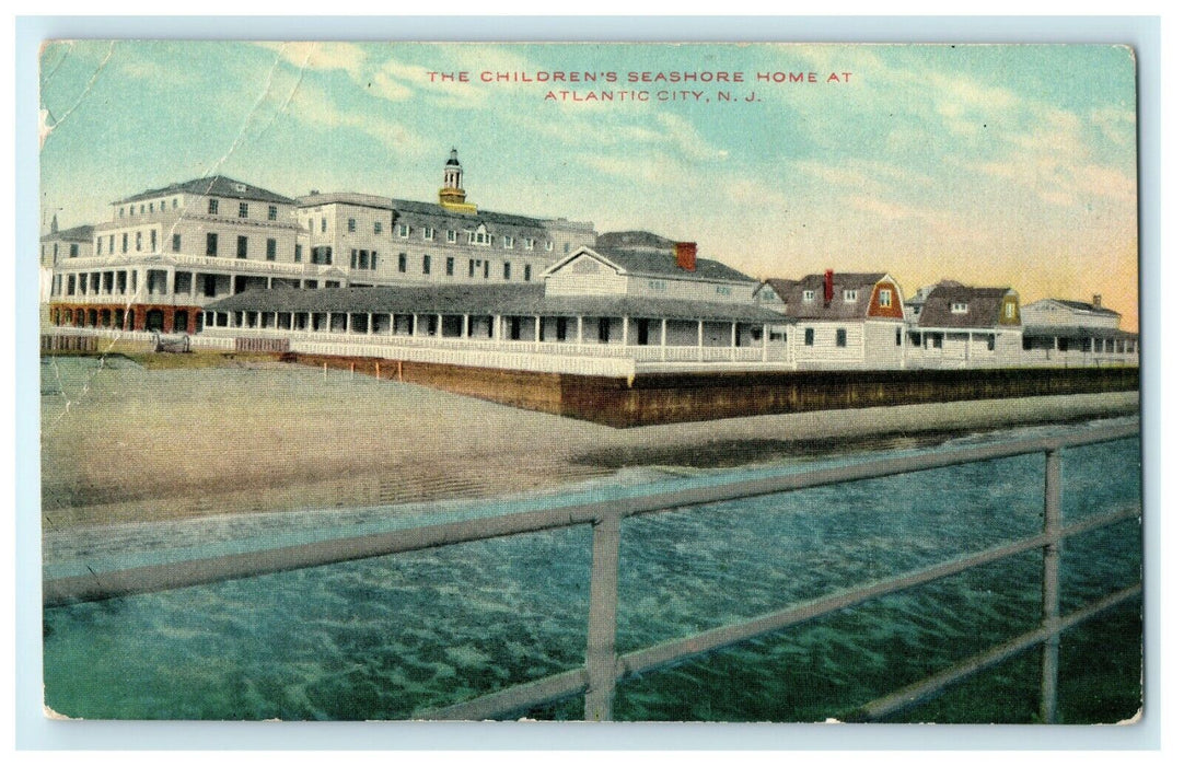 1915 The Children's Seashore Home At Atlantic City, New Jersey NJ Postcard