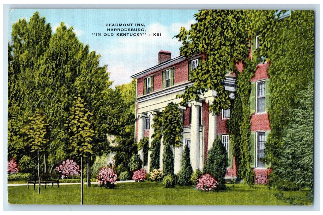 c1950's Beaumont Inn Harrodsburg In Old Kentucky KY Unposted Vintage Postcard