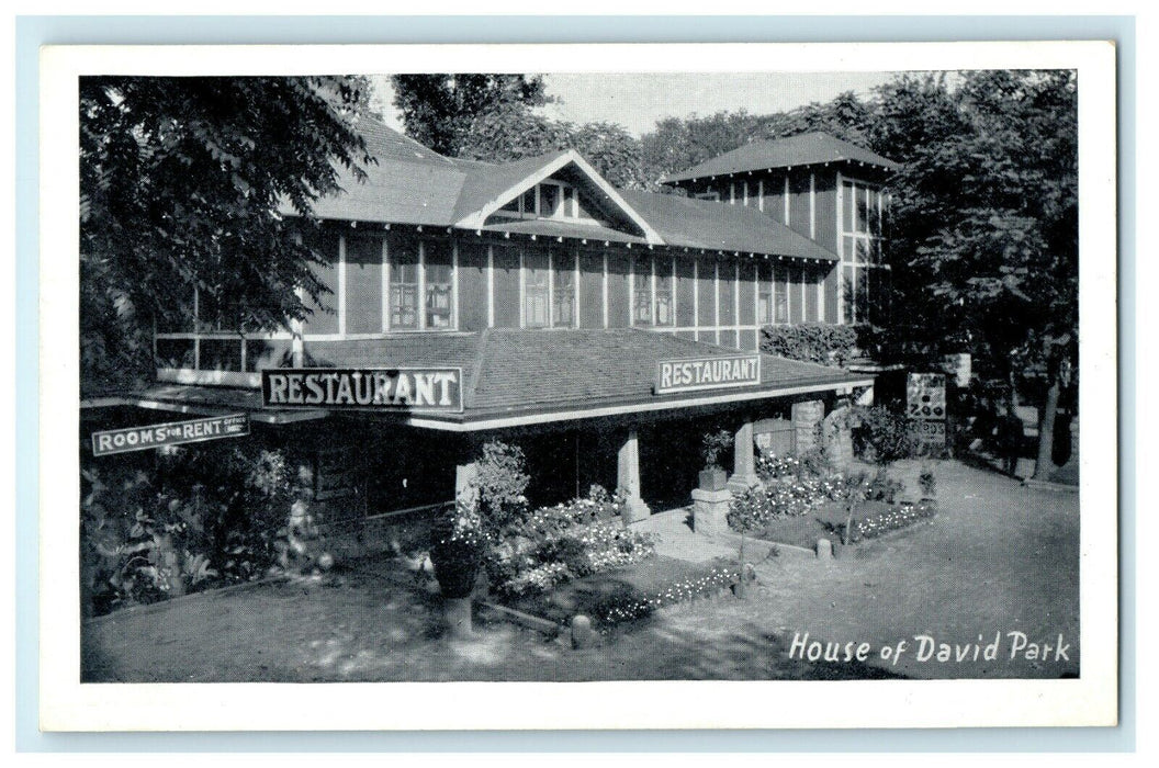 1948 House of David Restaurant and Room for Rent, Michigan MI Postcard
