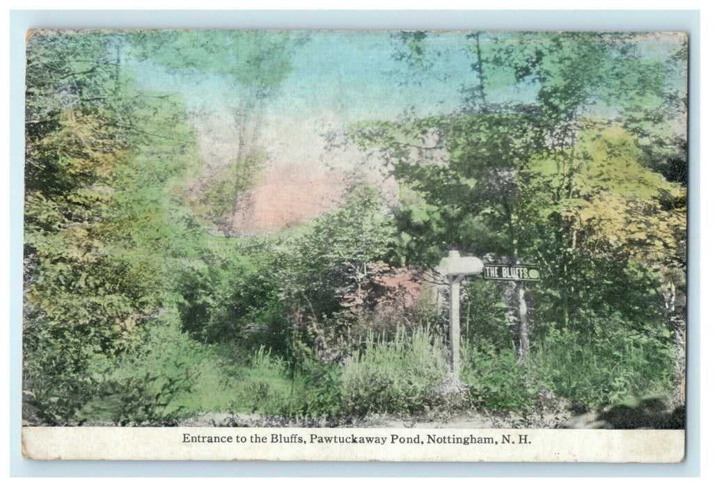 1922 Pawtuckaway Pond, Nottingham New Hampshire NH Postcard