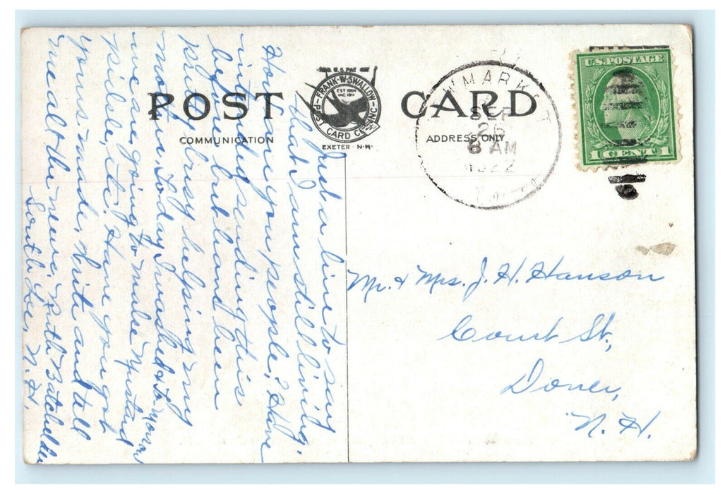 1922 Pawtuckaway Pond, Nottingham New Hampshire NH Postcard