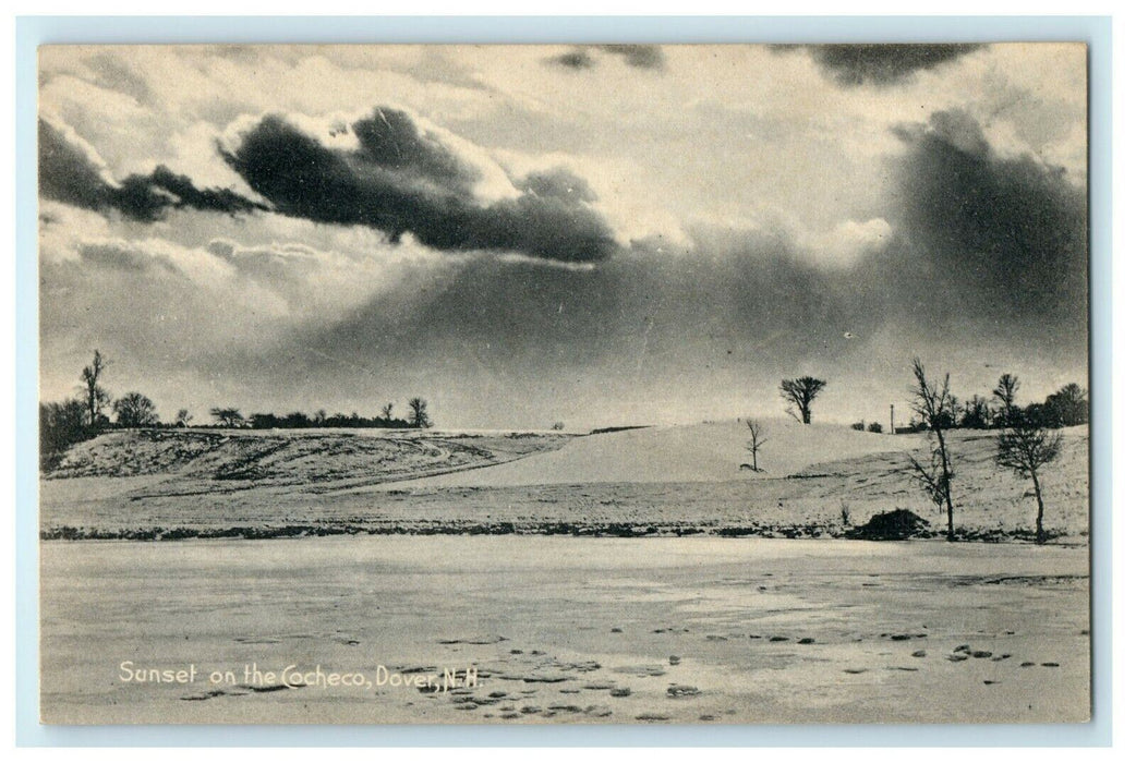 c1905 Sunset On The Cocheco Dover New Hampshire NH Antique Postcard