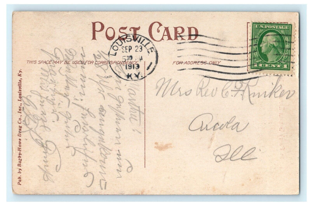 1913 St. Peter's German Evangelical Church, Louisville Kentucky KY Postcard