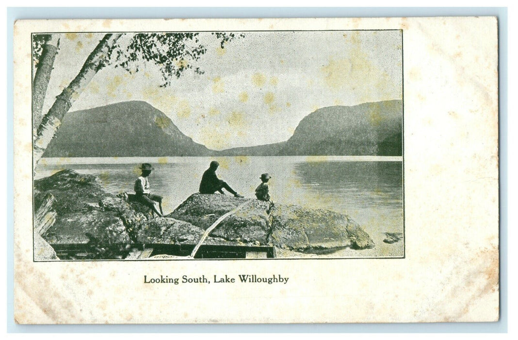 1908 Looking South of Lake Willoughby, Orleans County, Vermont VT Postcard
