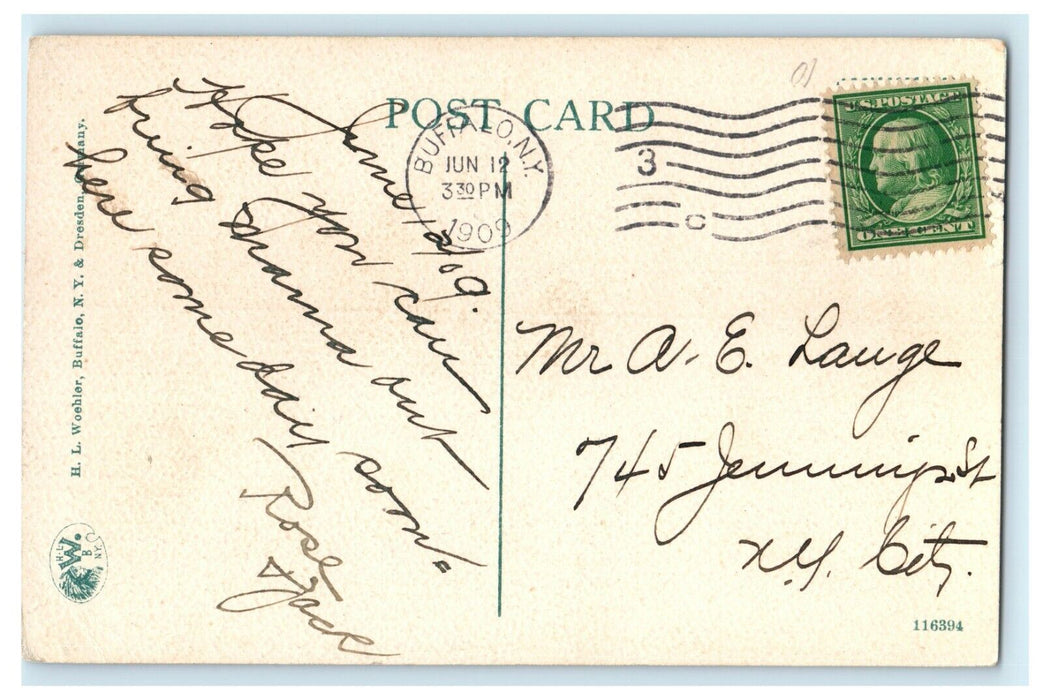 1909 R.L. Johnson Quote, Indian Legend, Niagara Falls New York NY Postcard