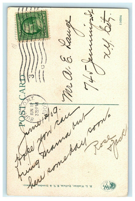 1909 R.L. Johnson Quote, Indian Legend, Niagara Falls New York NY Postcard