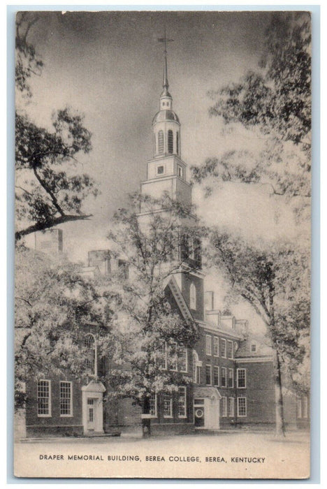 View Of Draper Memorial Building Berea College Berea Kentucky KY Postcard