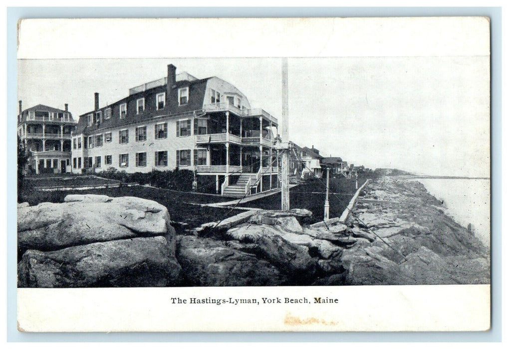 c1910 View Of The Hastings-Lyman York Beach Maine ME Antique Postcard