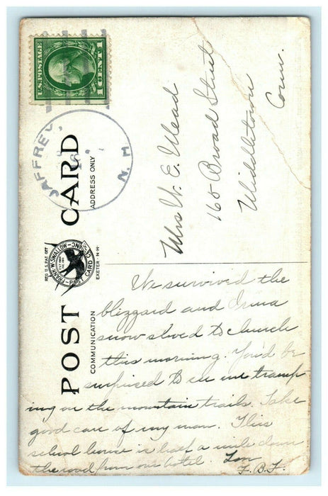 1912 The Old Red Schoolhouse, Jaffrey, New Hampshire NH Antique Postcard