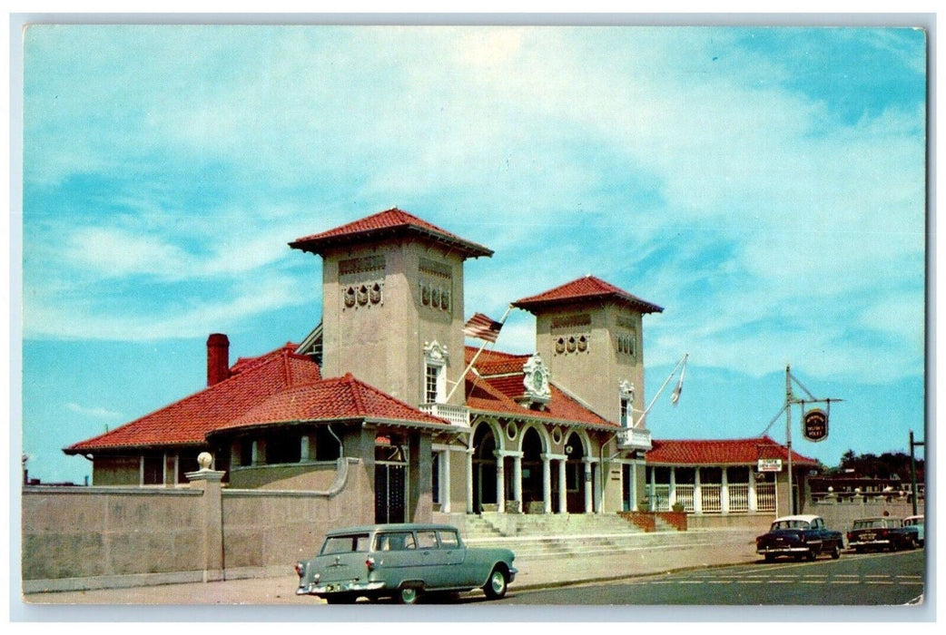 c1960's Lynn Bath House Street View Cars Lynn Massachusetts MA Vintage Postcard