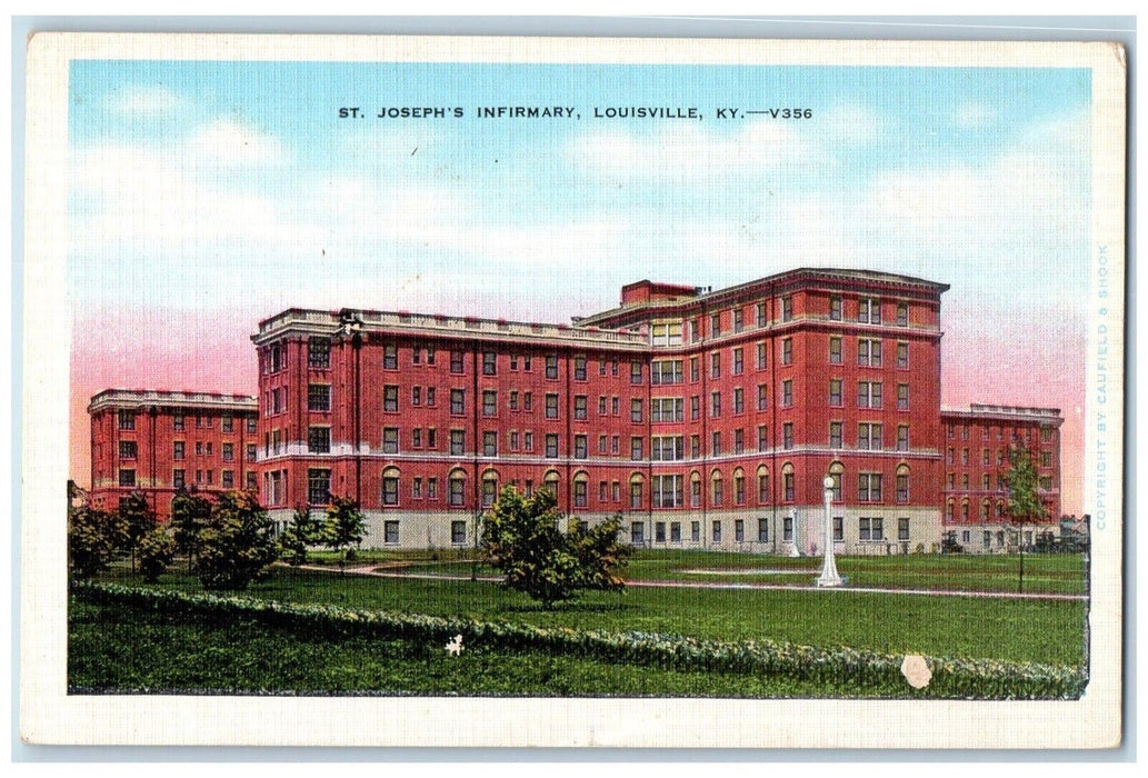 c1930's St. Joseph's Infirmary Building Louisville Kentucky KY Vintage Postcard