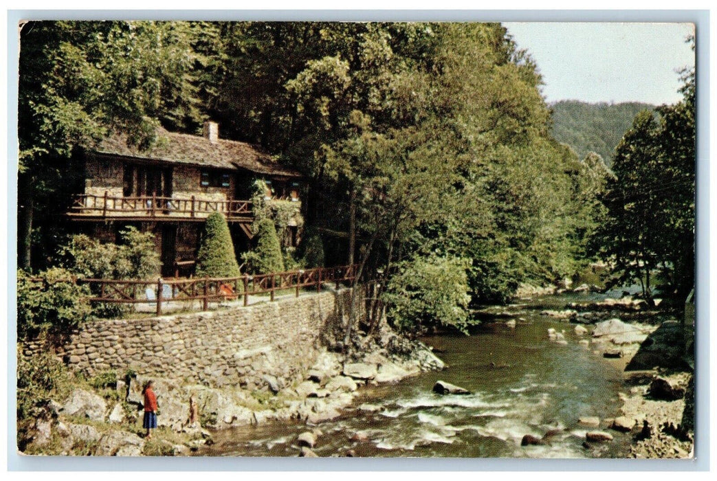 1961 View Of Laurel Spring Lodge Gatlinburg Tennessee TN Posted Vintage Postcard