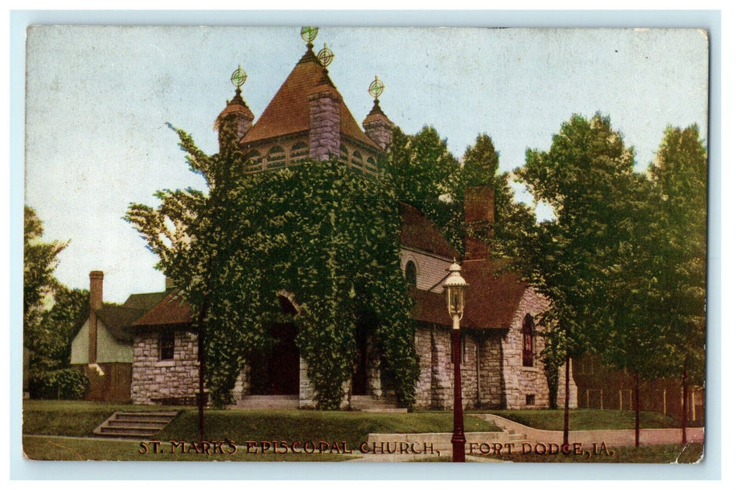 1910 St. Marks Episcopal Church, Fort Dodge Iowa IA Unposted Postcard