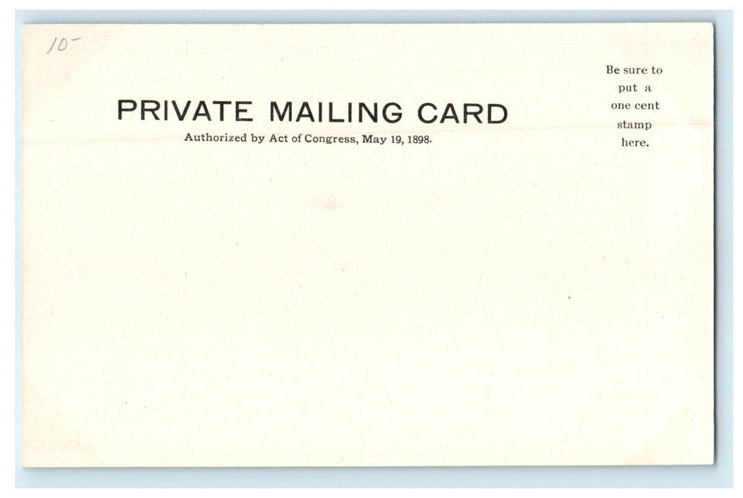 1901 Adams School, Burlington, Vermont VT Antique Unposted Postcard