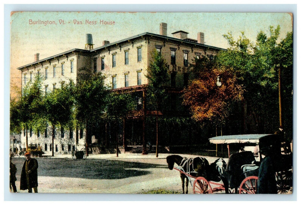 1910 Van Ness House Burlington, Vermont VT Antique Posted Postcard