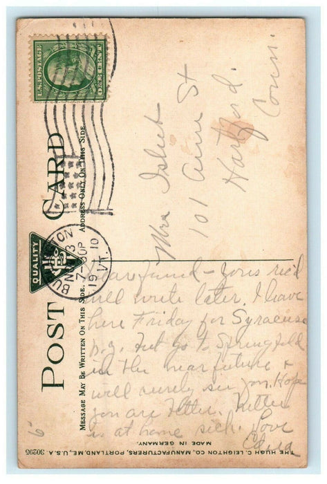 1910 Van Ness House Burlington, Vermont VT Antique Posted Postcard