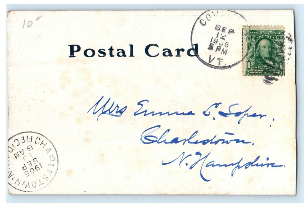 1905 East From Prospect Hill, Newport, Vermont VT Antique Posted Postcard