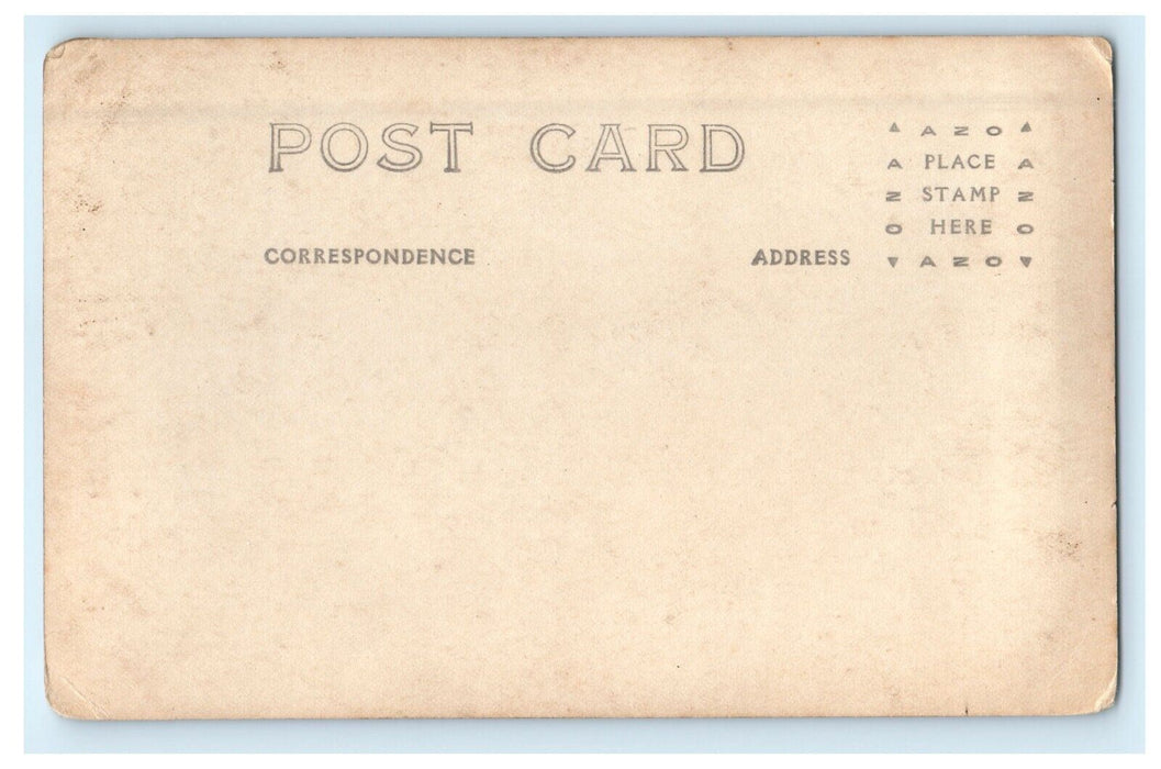 c1917 Main Street Ranger Texas Theatre Poster Construction RPPC Photo Postcard