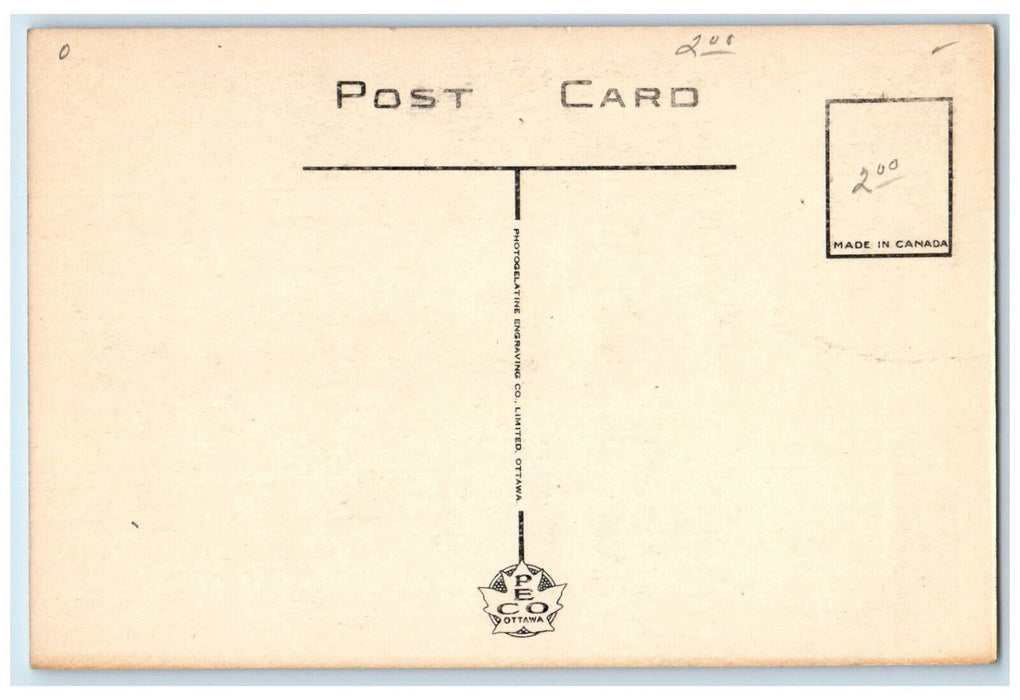 c1940's River Lynn Simcoo Ontario Canada Vintage Unposted Peco Postcard