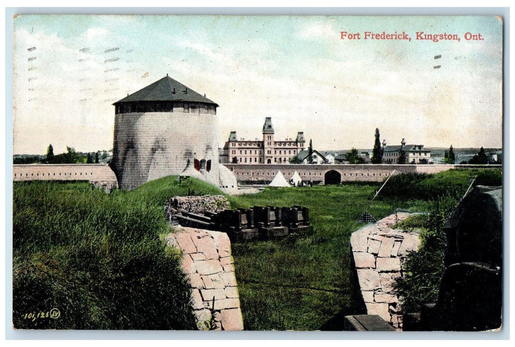 1907 Fort Frederick Kingston Ontario Canada Antique Posted Postcard