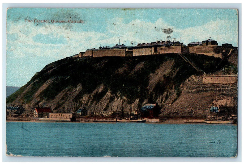 c1910 Mountain Houses at The Citadel Quebec Canada Posted Antique Postcard