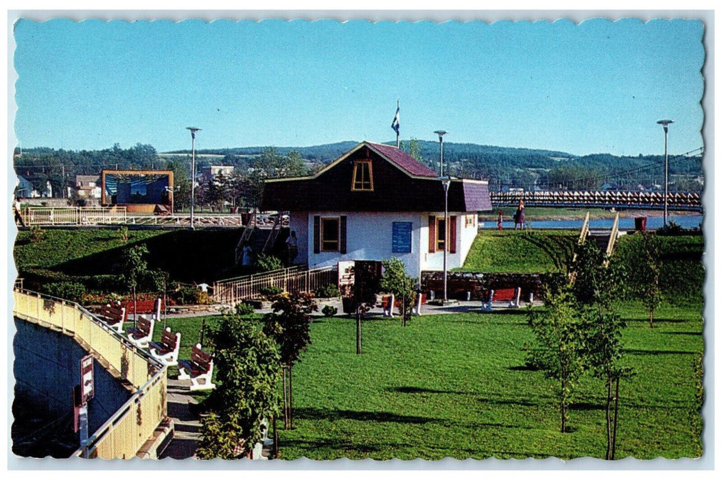 c1950's The Salmon Fish-way Matane Quebec Canada Unposted Antique Postcard