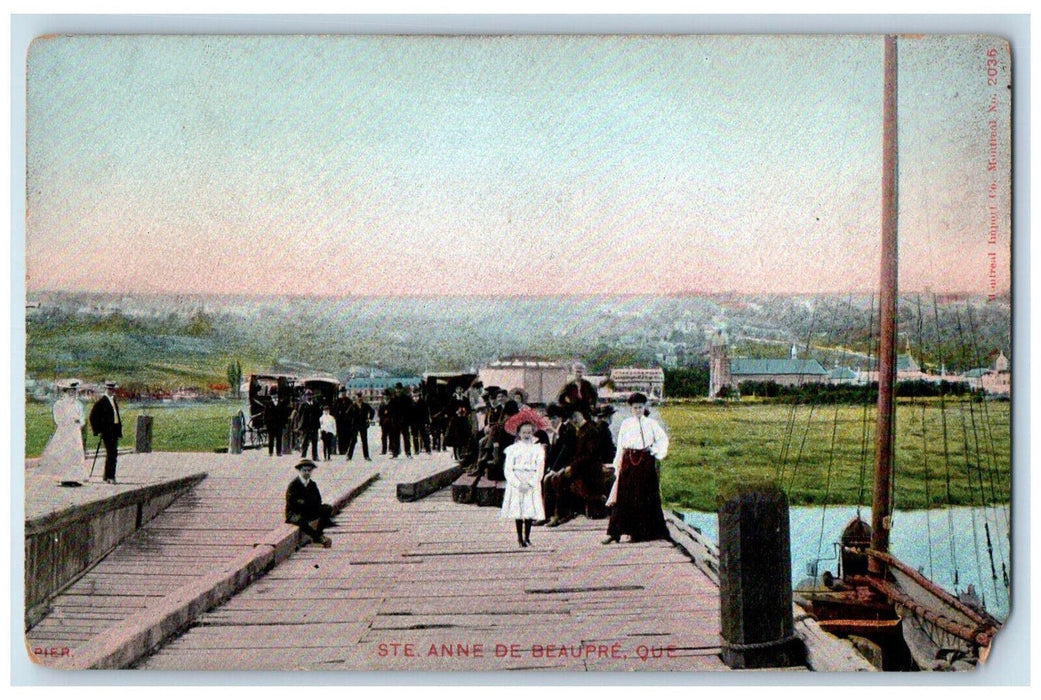 c1910 Ste. Anne De Beaupre Scene Quebec Canada Antique Unposted Postcard