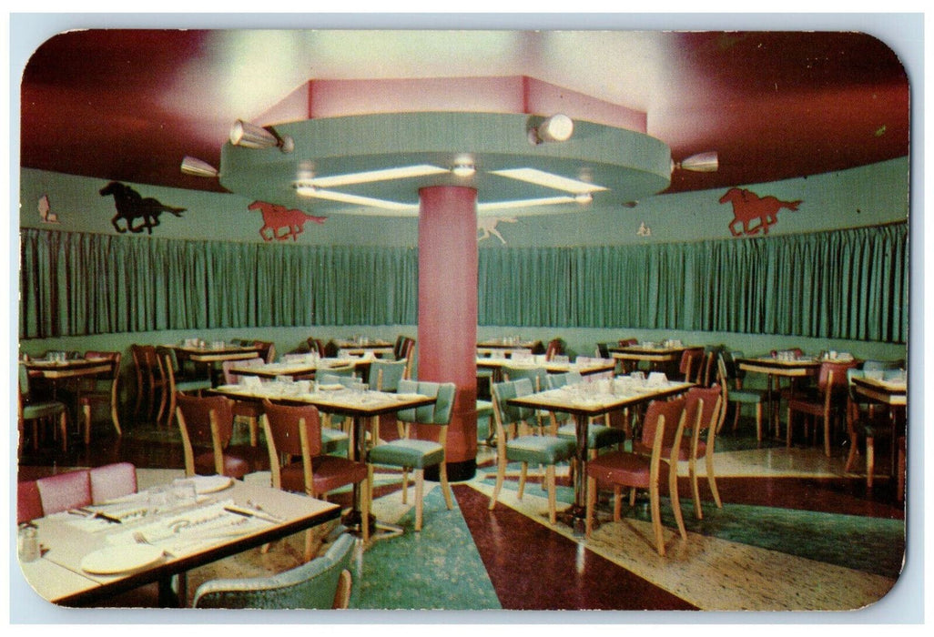 c1950's The Paddock Restaurant and Coffee Bar Dining Winnipeg Canada Postcard