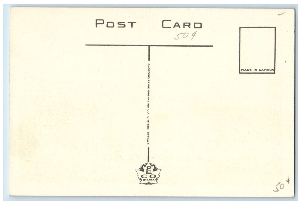 c1950's St. John Gate Quebec Canada Vintage Unposted Peco Postcard