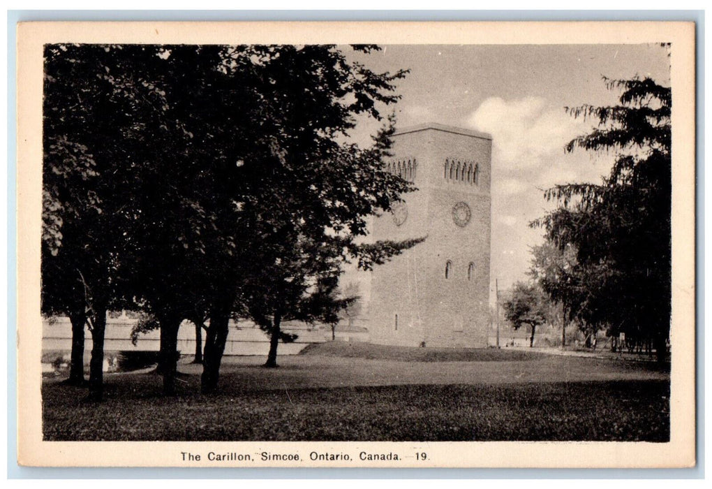 c1950's The Carillon Simcoe Ontario Canada Vintage Unposted Postcard