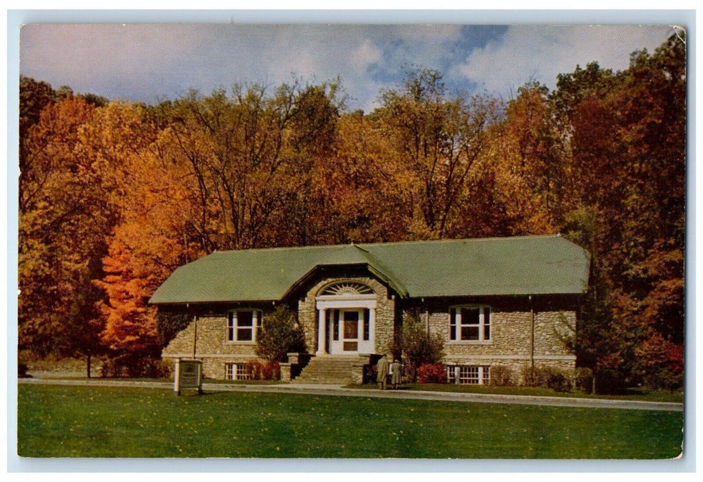 c1960 Museum Exterior Letchworth State Park Grand Canyon East New York Postcard