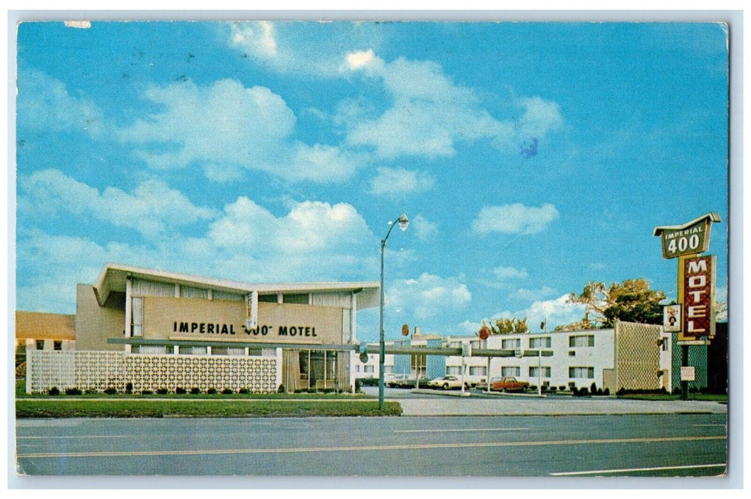 1974 Imperial 400 Motel Store Exterior Main Street Buffalo New York NY Postcard