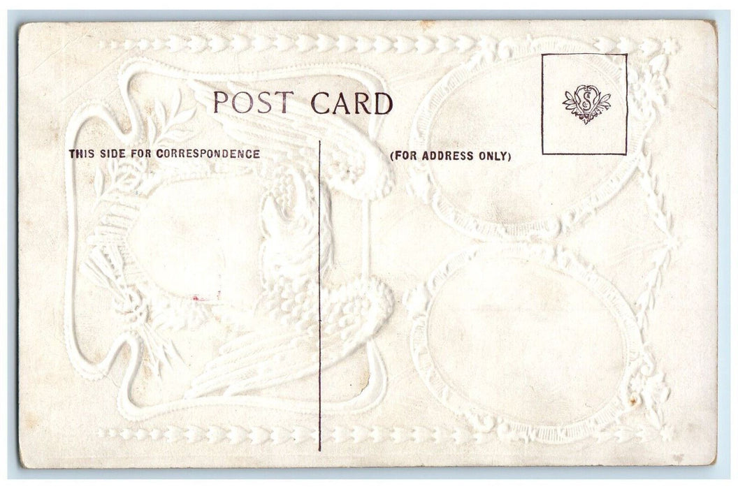 c1910 President WM Taft James Sherman Political Advertising Eagle Postcard