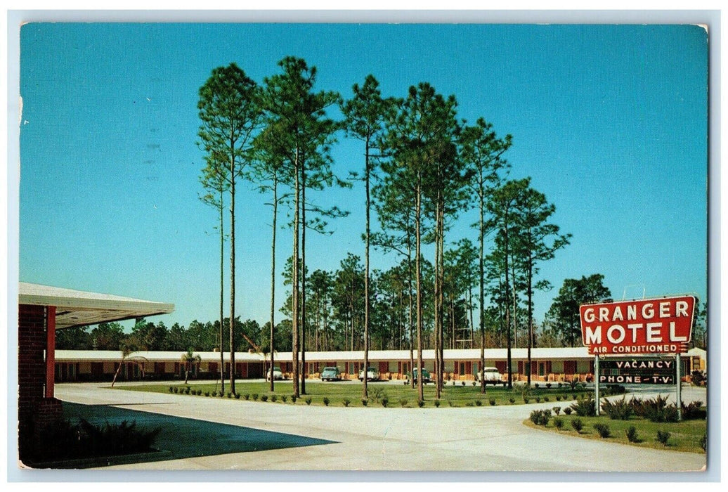 1955 Granger Motel Gold House Restaurant Jacksonville Florida FL Posted Postcard