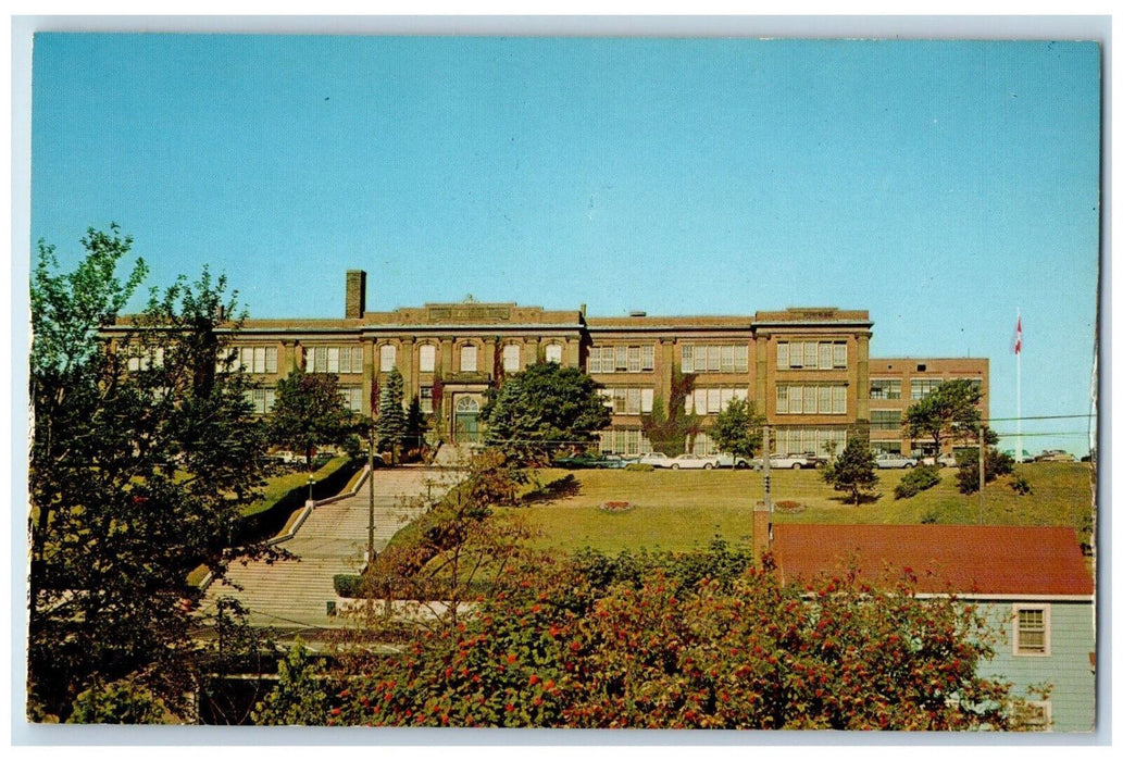 c1950's Saint John Vocational School Saint John New Brunswick Canada Postcard