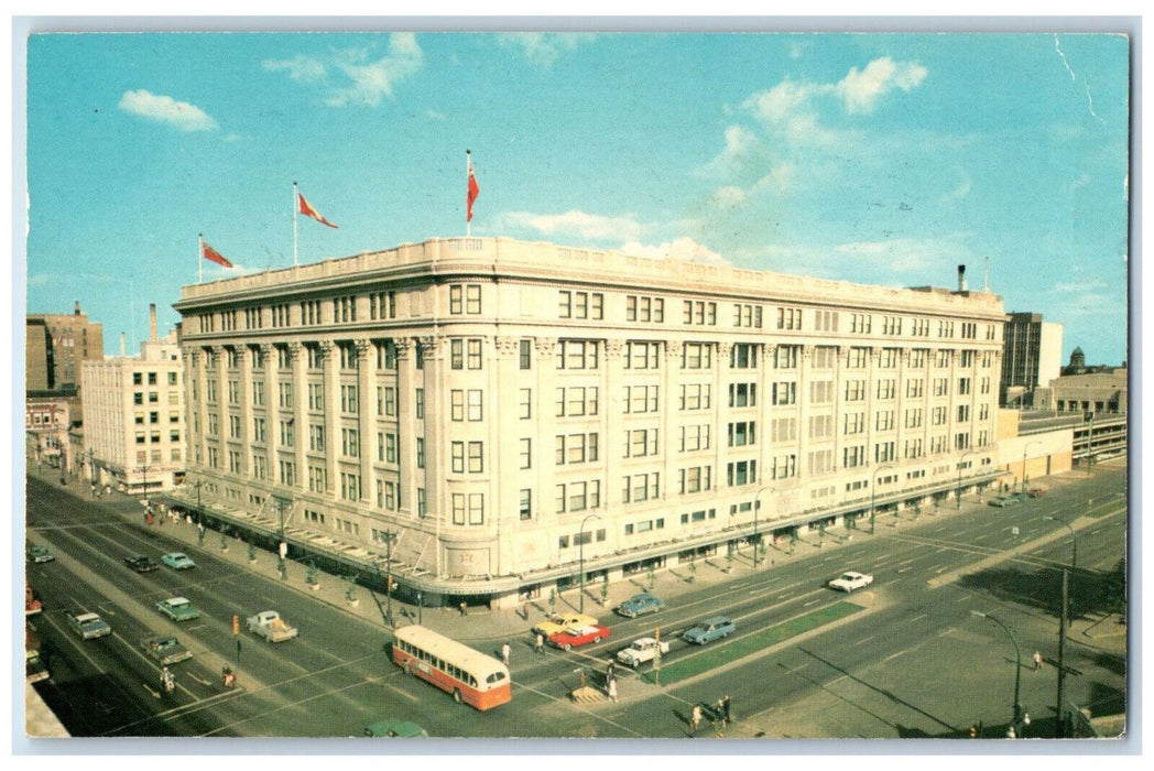 1969 The Hudson's Bay Department Store Winnipeg Manitoba Canada Postcard