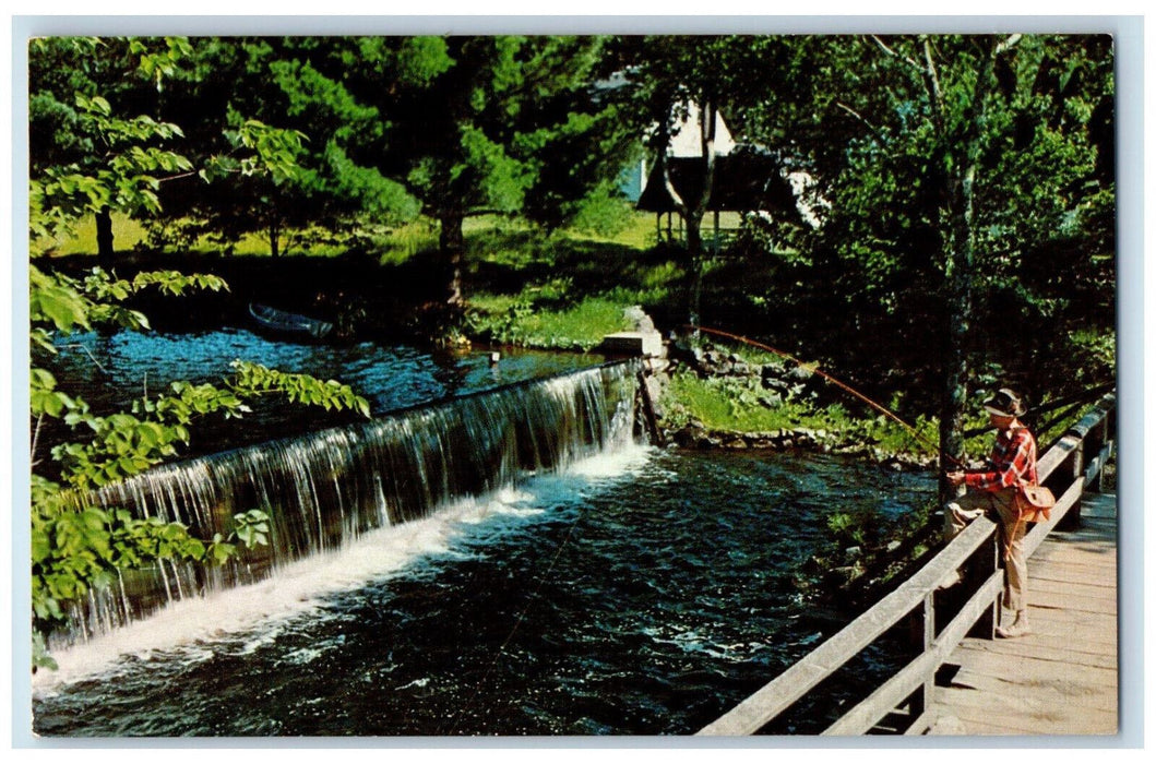 c1950's Fishing Salle A Manger & Restaurant St. Germain Quebec Canada Postcard