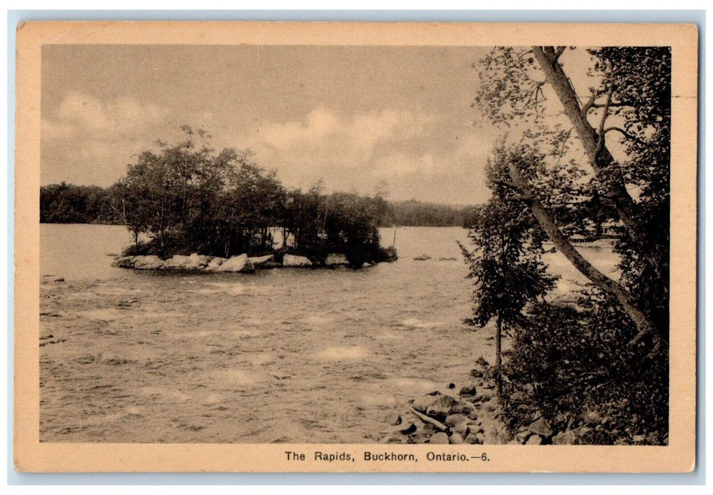 1937 The Rapids Buckhorn Ontario Canada Photogelatine Engraving Postcard