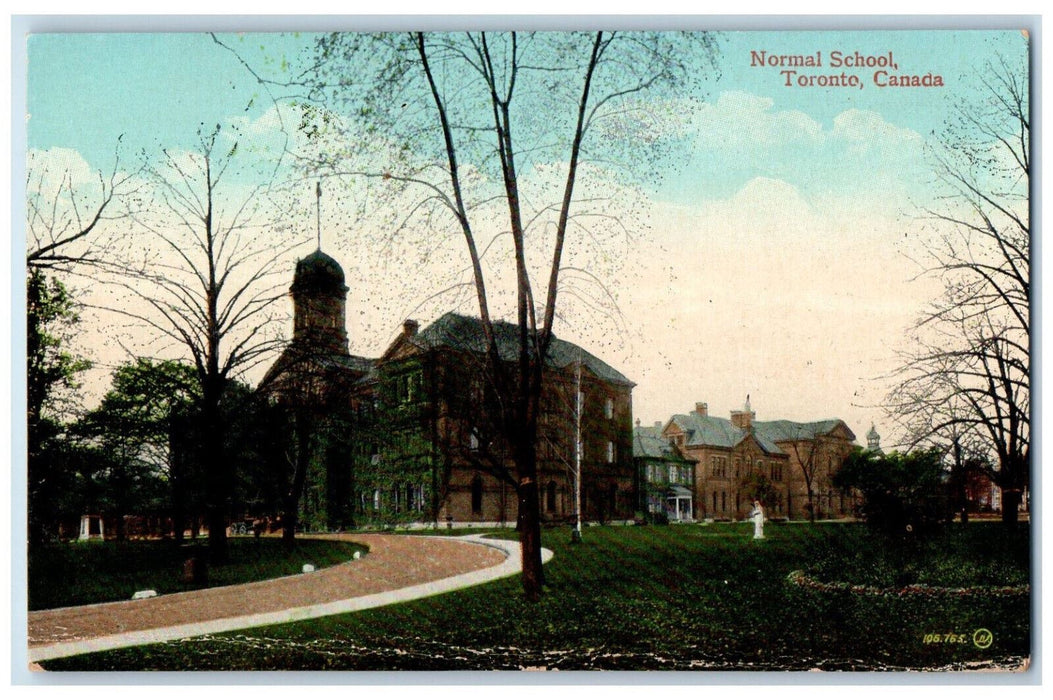 c1910 Normal School Toronto Ontario Canada Antique Unposted Postcard