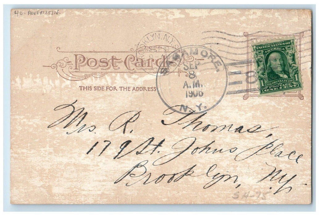 1906 The Sagamore On Lake George Sagamore New York NY Advertising Postcard