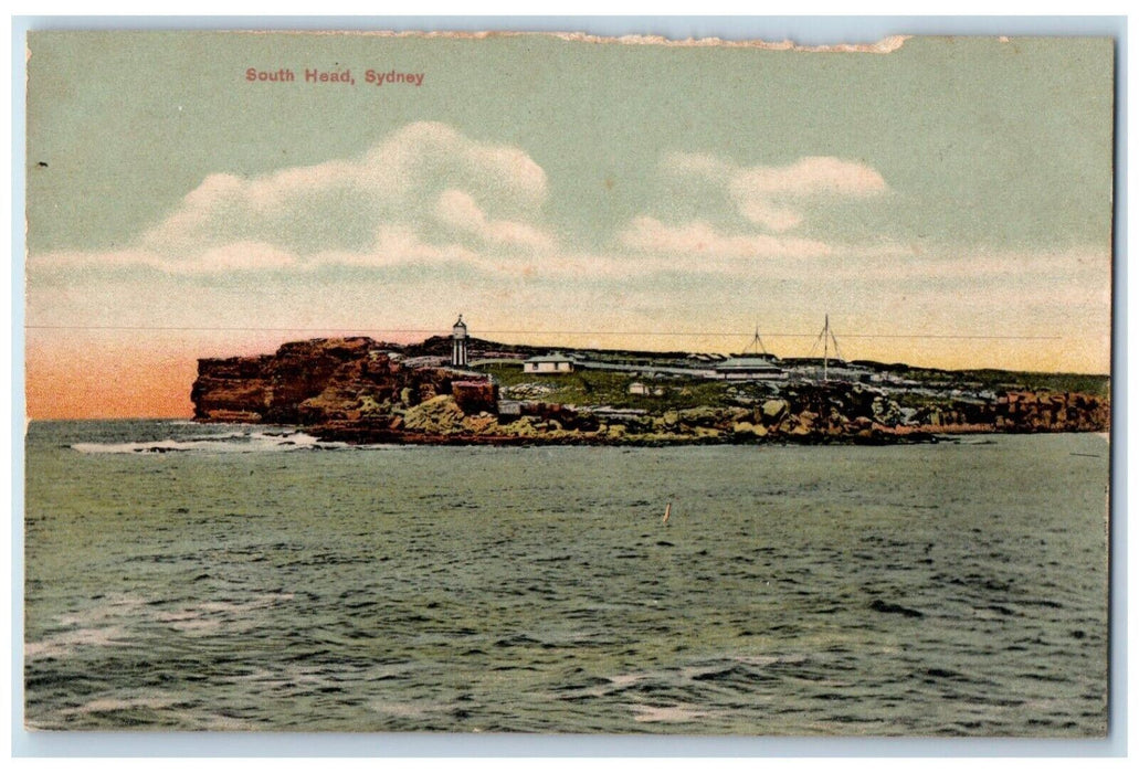 c1910's Scenic View Of South Head Sydney Australia Unposted Antique Postcard