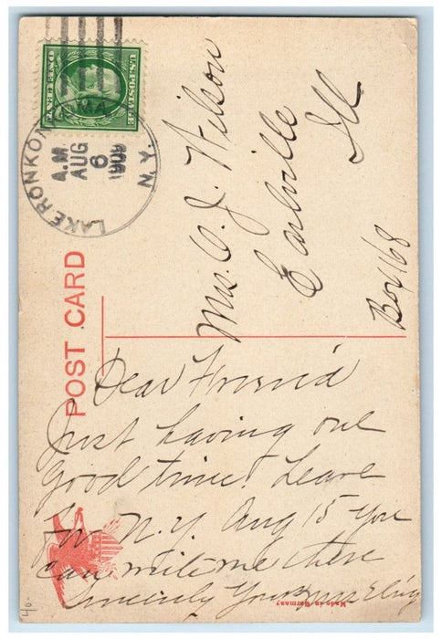 1909 Indian Hill Beach Lake Ronkonkoma Long Island New York NY Antique Postcard