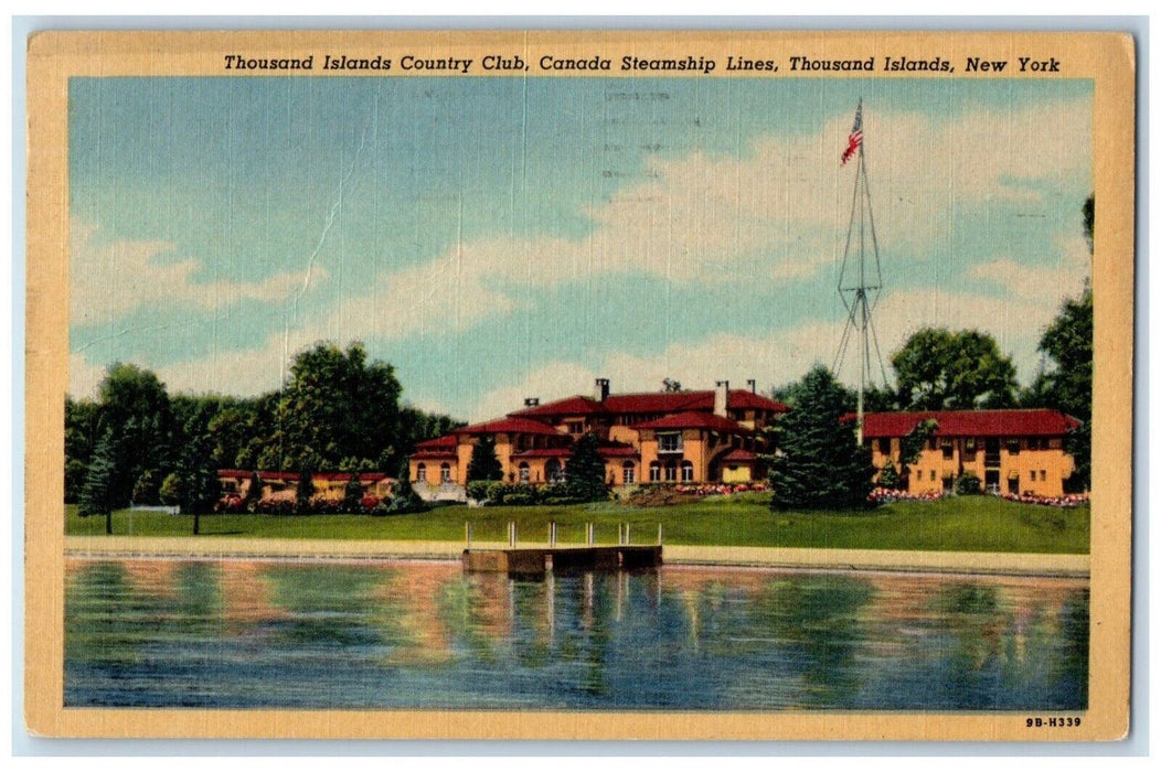 Thousand Island Country Club Canada Steamship Lines Thousand Islands NY Postcard
