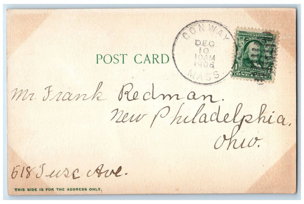 1906 West Portal Hoosac Tunnel North Adams Massachusetts MA Conway MA Postcard